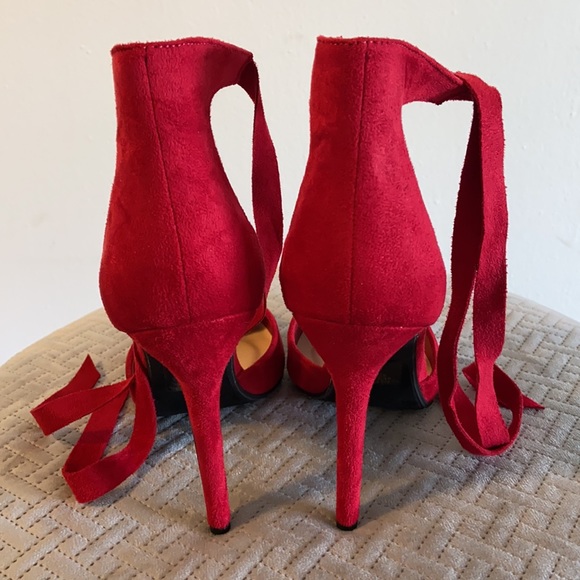NEW Delicious Red Pump Heels| No Box - Picture 5 of 8